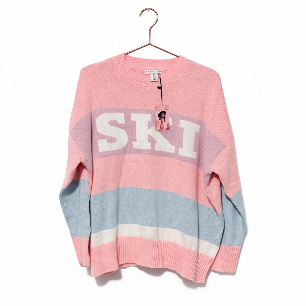 Sincerely Jules “SKI” Oversized Sweater ❄️💗 NWT